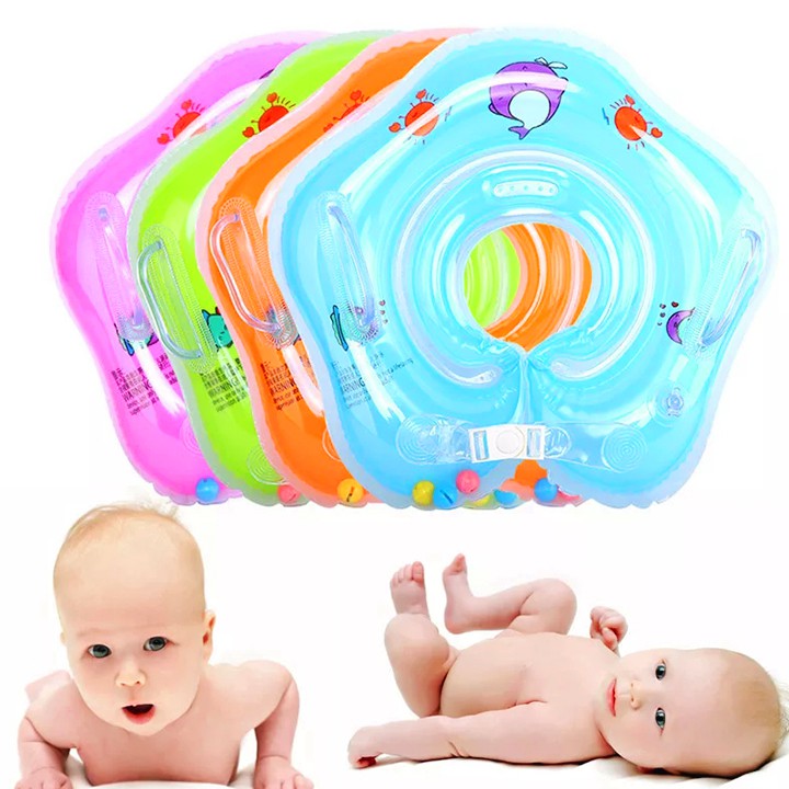 Phao đỡ cổ cho bé dưới 2 tuổi chất nhựa PVC 2 lớp mềm mại dày dặn thiết kế chống lật an toàn cho bé yêu BBShine – PB002