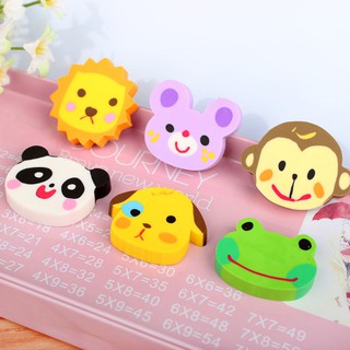 Bộ Tẩy Bút Chì Mini Hình Thú Đáng Yêu Dành Cho Trẻ (6 Cục)
