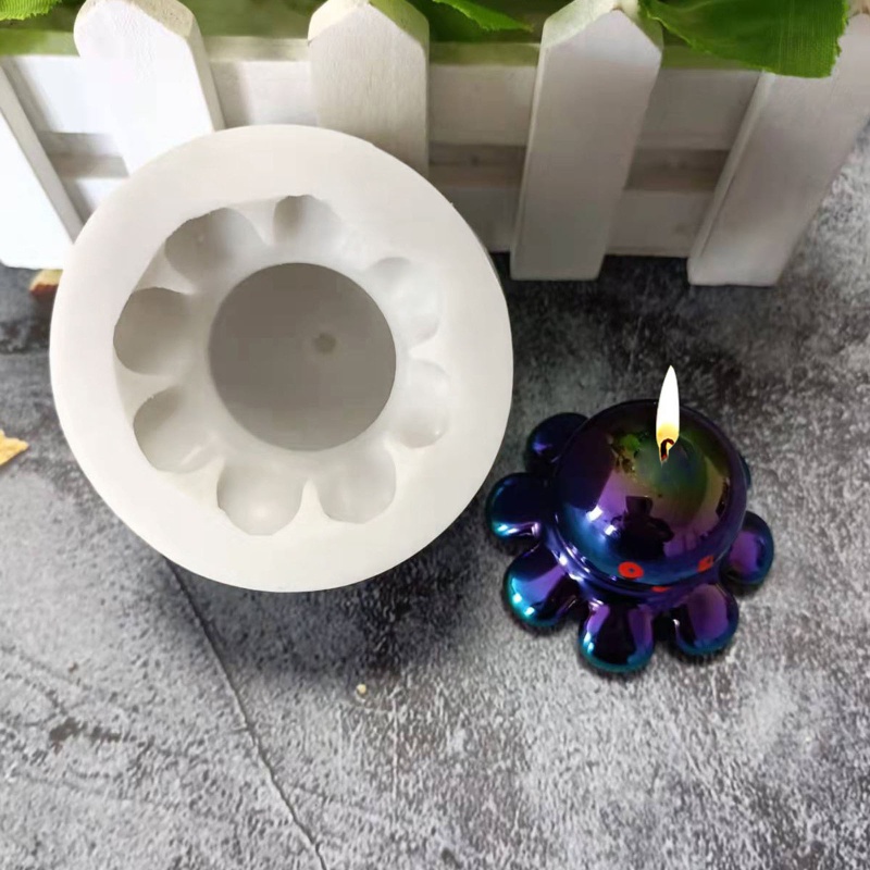 Khuôn Silicone Làm Xà Phòng Hình Bạch Tuộc
