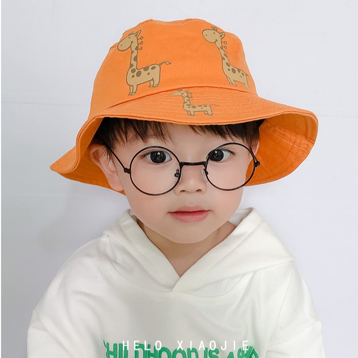 Mũ Tròn In Hình Động Vật Cho Bé