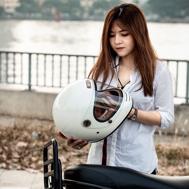 Mũ bảo hiểm Fullface 1 kính Bulldog Torii - Đậm chất cổ điển - BIKER 176 - Mũ bảo hiểm chính hãng Vũng Tàu