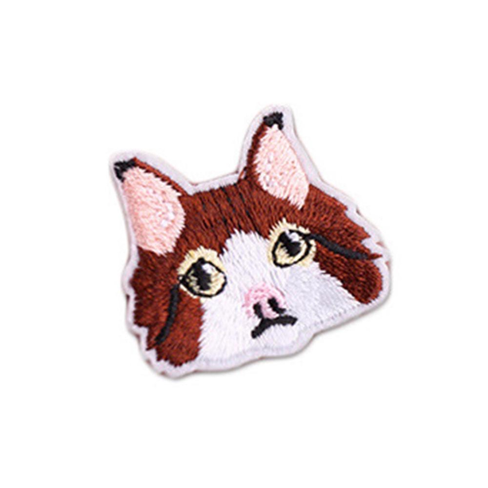 Sticker Ủi Thêu Hình Đầu Mèo Độc Đáo