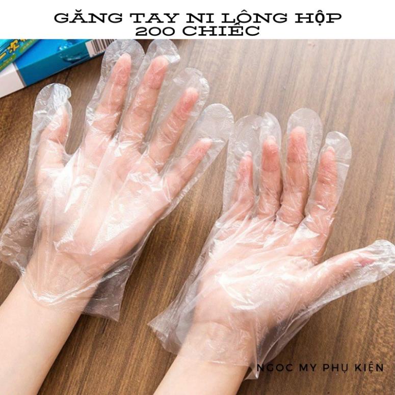 GĂNG TAY NI LÔNG HỘP 200 CHIẾC