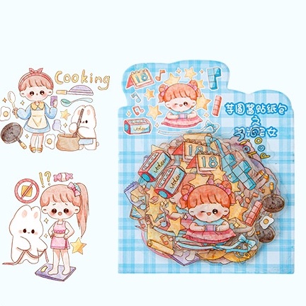 Miếng Dán Trang Trí Sổ Tay Chống Thấm Nước Hình Lá Bài Taro Dễ Thương