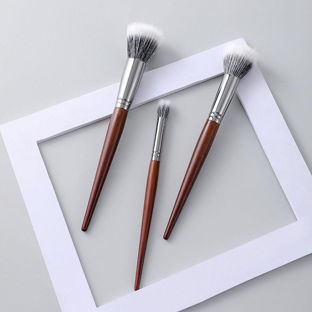 Cọ Trang Điểm Tán Phấn Nền Phấn Má Hồng Bắt Sáng Da Sợi Dê Kích Thước Nhỏ Gọn Dành Cho Người Mới