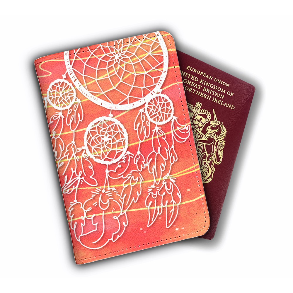 Bao Da Passport Cover DREAMCATCHER - Ví Đựng Hộ Chiếu Du Lịch Basic Mộng Mơ Dễ Thương - Hình ảnh Sắc nét Bền màu -PPT192