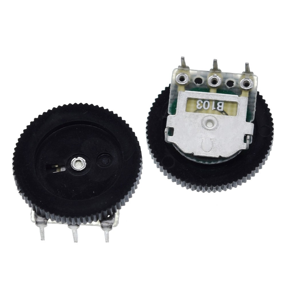 Set 5 cái chiết áp đơn B103 16x2mm 10K Ohm