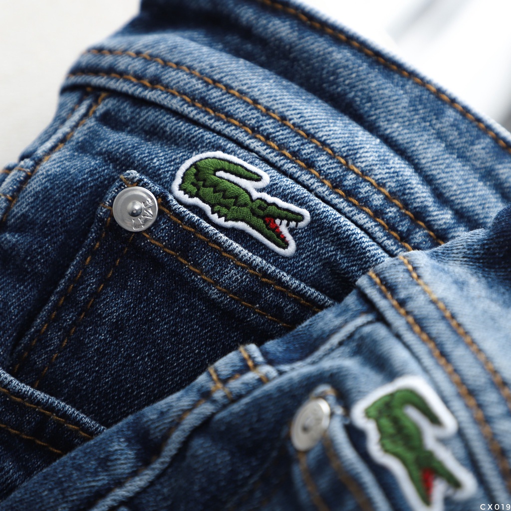 Quần jean dài nam Lcst Blue wash dư xịn,Form Slimfit,chất vải co dãn,ống quần 15 - 18cm,hàng VNXK-CX019