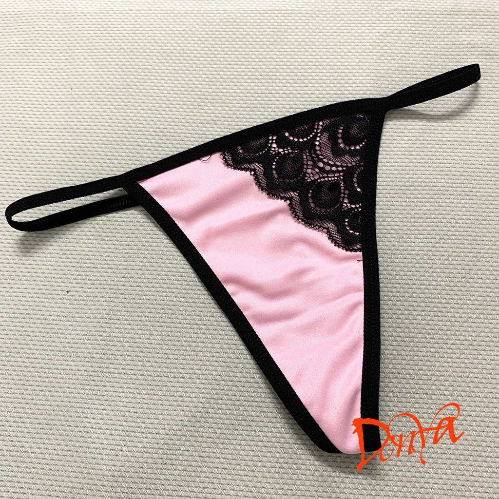 Quần lót lọt khe DenYa sexy gợi cảm nữ chất liệu thun Cotton mềm mịn kết hợp ren tam giác 1 bên quyến rủ dễ thương QLLK8