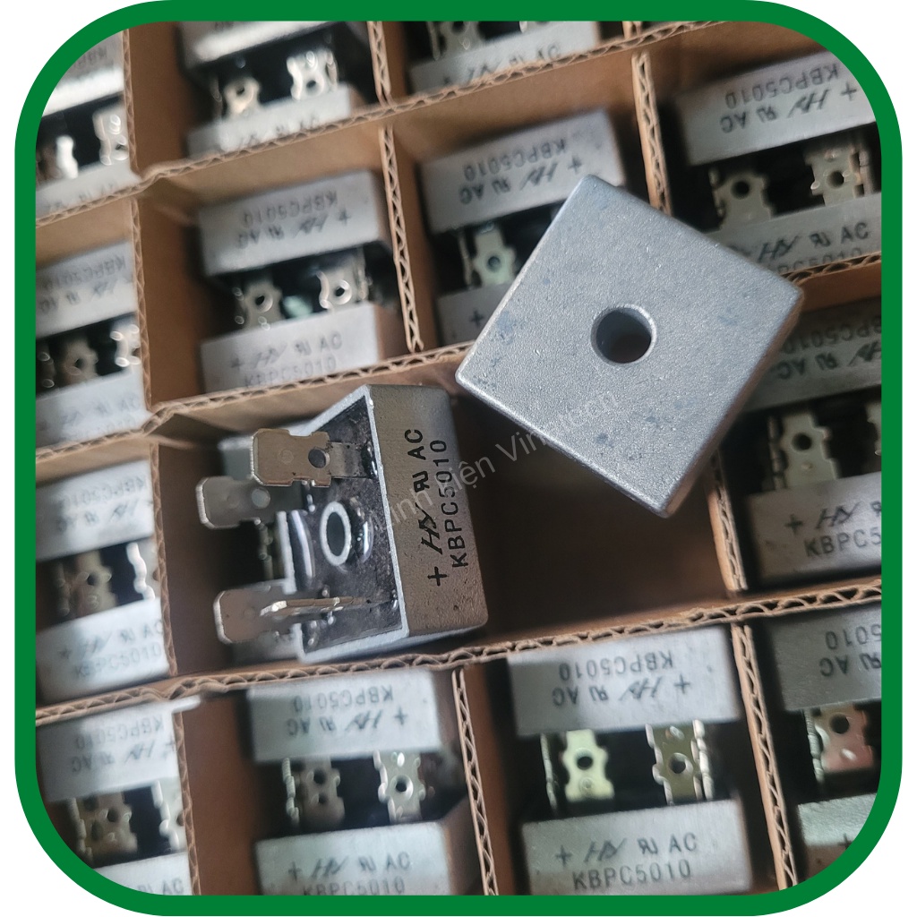 Cầu diode chỉnh lưu 4 chân Cầu diode KBPC5010 50A 1000V hàng mới