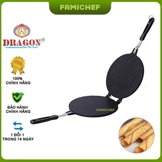 Khuôn chống dính làm bánh Kẹp Cuốn bánh Ốc Quế Dragon D081 - Loại lớn