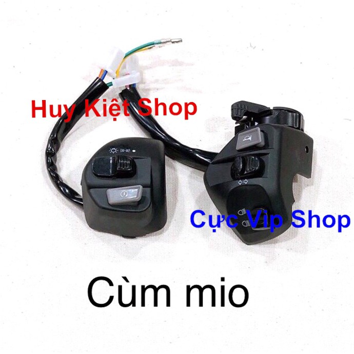 (Gắn Cho Xe Exciter, Nouvo, Jupiter, Luvias, Sirius) Bộ Cùm Công Tắc Độ Kiểu Mio