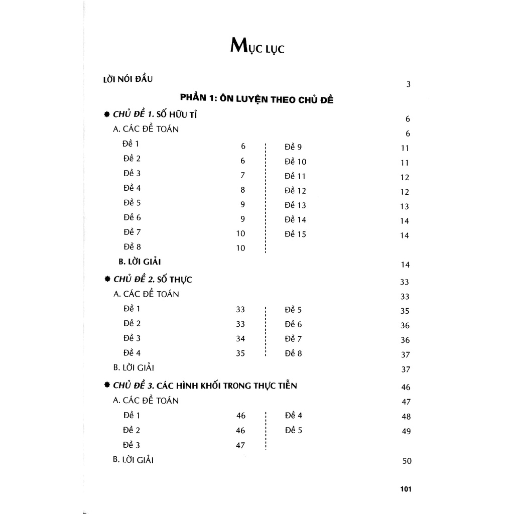 Sách Ôn Tập - Kiểm Tra Nâng Cao Và Phát Triển Năng Lực Toán 7 - Tập 1