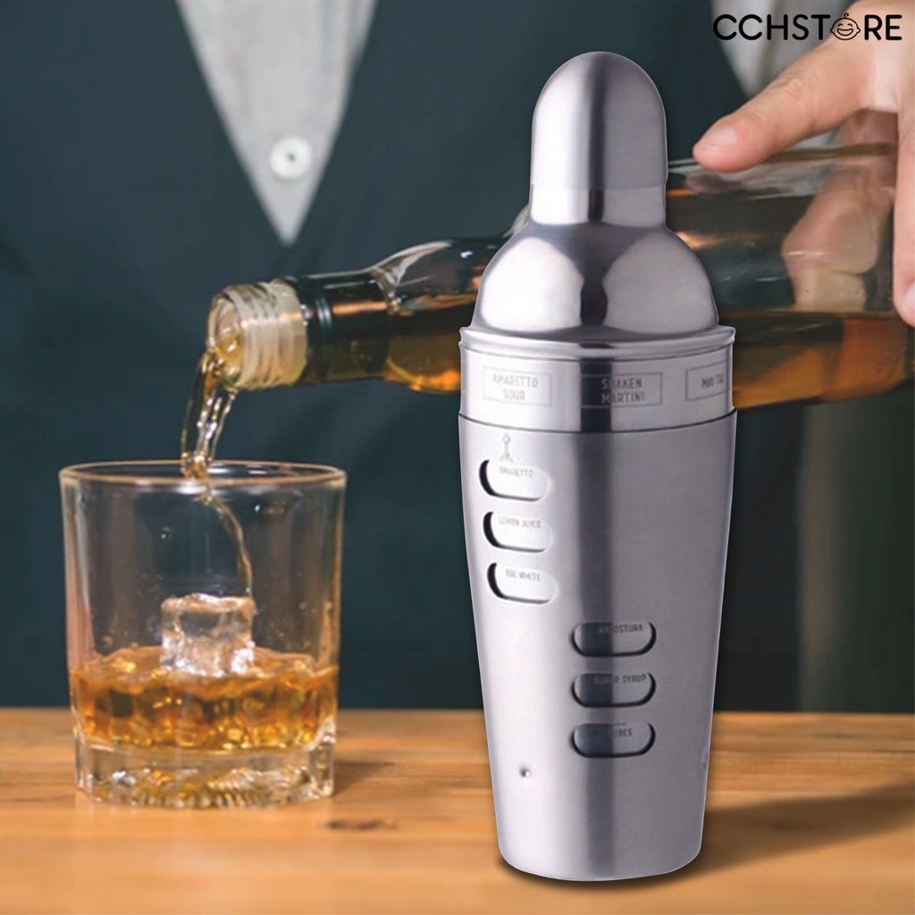 🅒🅒 700ml Cocktail Shaker Eco-friendly Stainless Steel Wall Cocktail for Bar