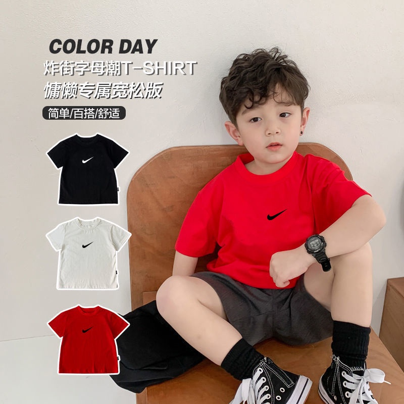 Áo Thun Ngắn Tay Mùa Hè Phong Cách Mới 2022 Cho Bé Trai Bé Gái