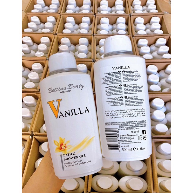 SỮA TẮM NƯỚC HOA VANILLA 500ml - Đức