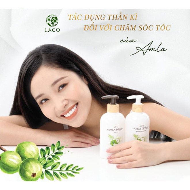 Dầu xả tóc AMLA DETOX cho bạn mái tóc suôn mềm Lacocosmetic.official