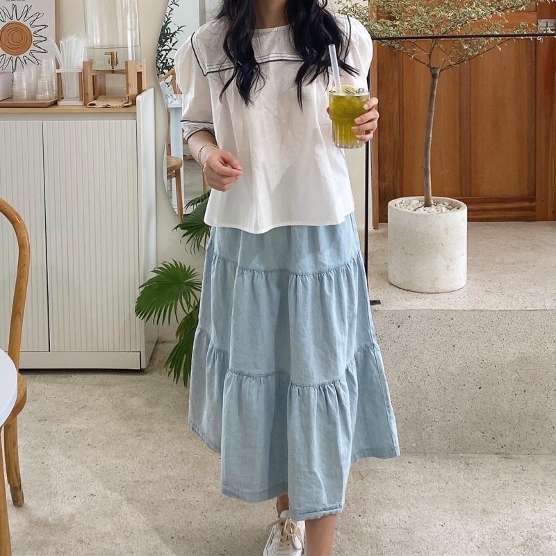 CHÂN VÂY TẦNG DÁNG MIDI 352