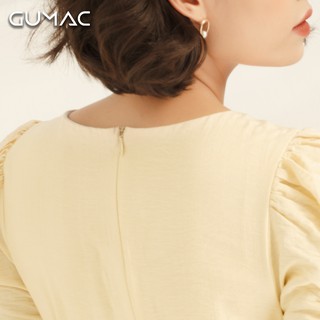 Đầm cổ tròn tay rút DA886 GUMAC
