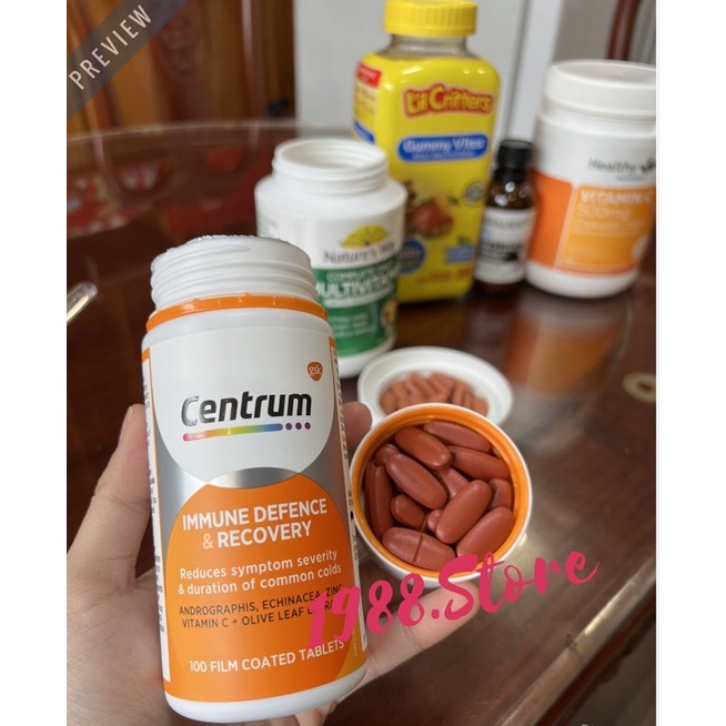 -Viên tăng đề kháng Centrum Immune Defence & Recovery