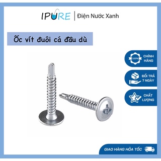100 con Vít tự khoan đầu dù Ốc vít đuôi cá bake M4 Vít đuôi cá đầu tròn pake