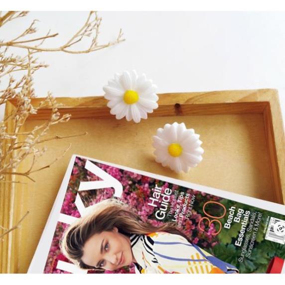 Hoa tai bông tai Hàn Quốc hình cánh hoa cúc nhỏ thời trang i11