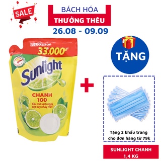 Nước rửa chén Sunlight Chanh túi 1.4kg