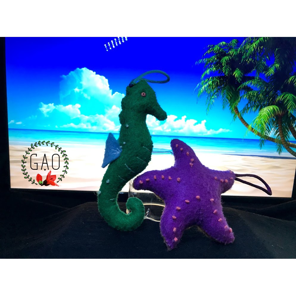 Móc khoá Cá Ngựa - handmade siêu cute