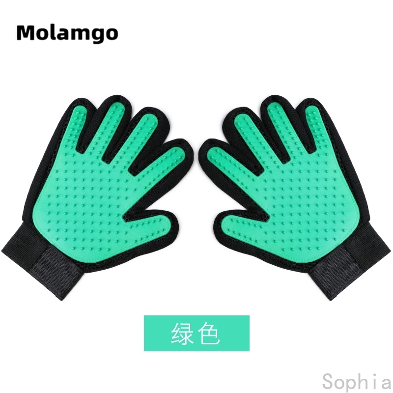 Găng tay đi tắm cho thú cưng bằng silicon