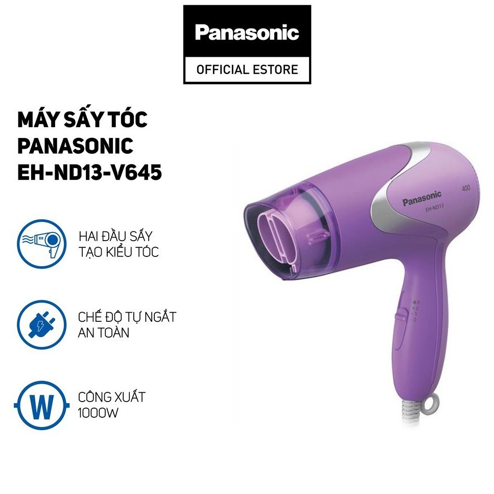 [MÃ COSPAN05 GIẢM 10% ĐƠN 600K] Máy Sấy Tóc Panasonic PAST-EH-ND13-V645