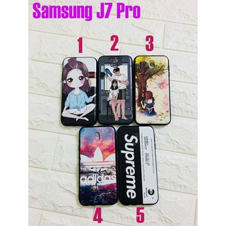 Ốp lưng in hình thời trang cho Samsung Galaxy J7 Pro Tặng dây đeo điện thoại