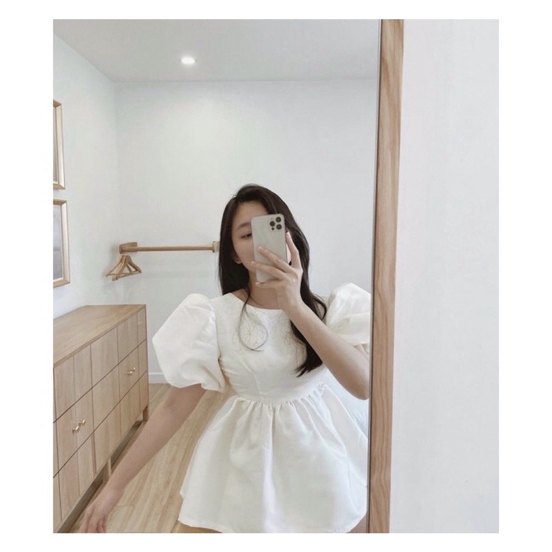 Set áo babydoll nơ lưng