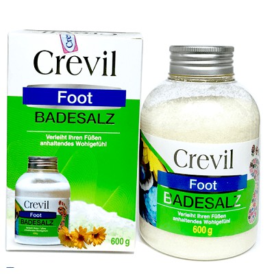 MUỐI NGÂM CHÂN CHO NGƯỜI ĐAU NHỨC XƯƠNG KHỚP, MẤT NGỦ CREVIL FOOT BADESALZ 600G CHÍNH HÃNG - 6029