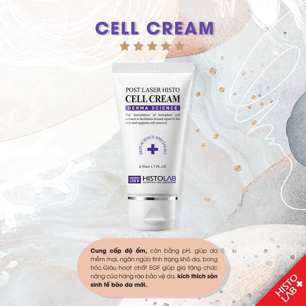 50ML - Kem Tái Tạo và Phục Hồi HISTOLAB Post Care Histo CELL cream