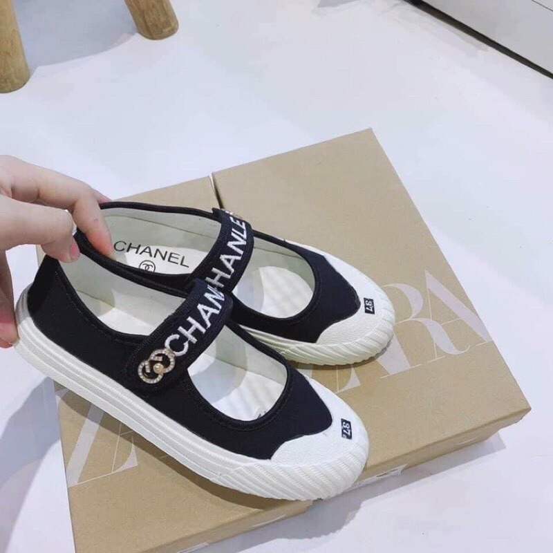 Giày búp bê vải quai ngang bền đẹp ( phom nhỏ tăng size)