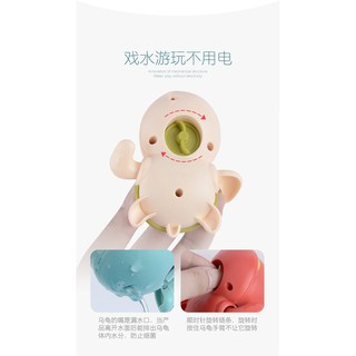 Rùa con tự bơi trong nước [Tự bơi khi lên cót, giúp bé thích thú khi tắm]