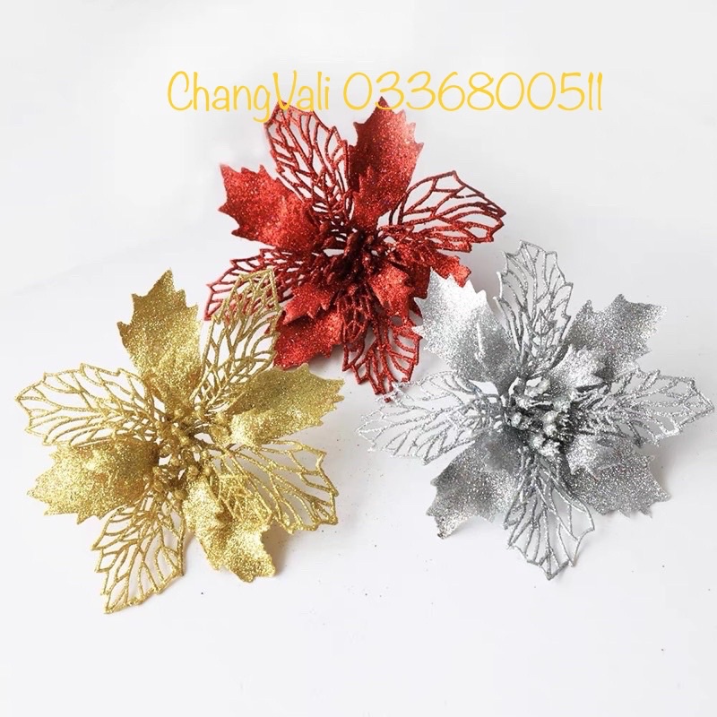 Hoa trạng nguyên Kép KIM TUYẾN trang trí noel, làm oản tài lộc
