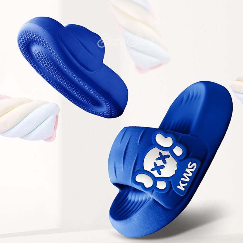 Oeggeo Dép Xỏ Ngón Mang Trong Nhà Đế Dày Họa Tiết Hoạt Hình Dành Cho Nam Và Nữ