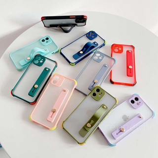 Ốp Điện Thoại Mặt Nhám Chống Sốc Kèm Dây Móc Xỏ Ngón Cho OPPO Reno 6 5 5F 4 4F 4Z 3 Pro 2 2F 2Z