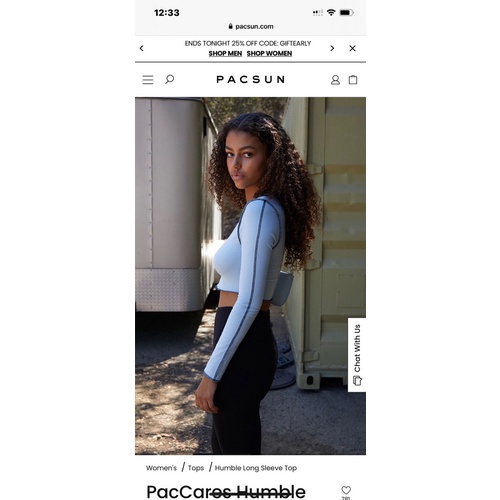 Áo croptop tay dài P@csun xuất xịn
