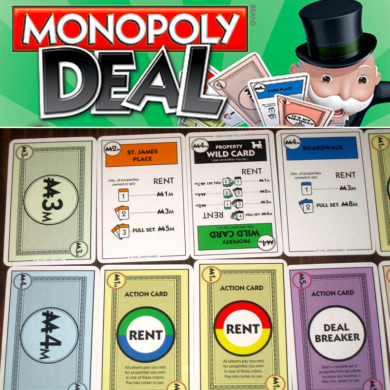 Bộ Thẻ Bài Chơi Game Monopoly Deal Vui Nhộn
