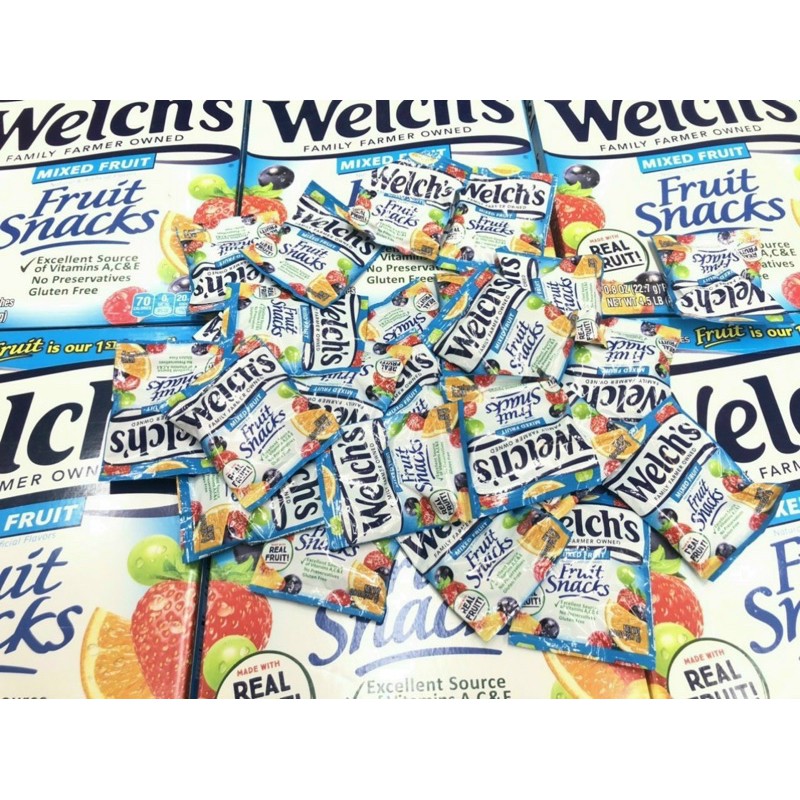 (lẻ) 1 gói kẹo dẻo trái cây Welch’s mỹ cho bé