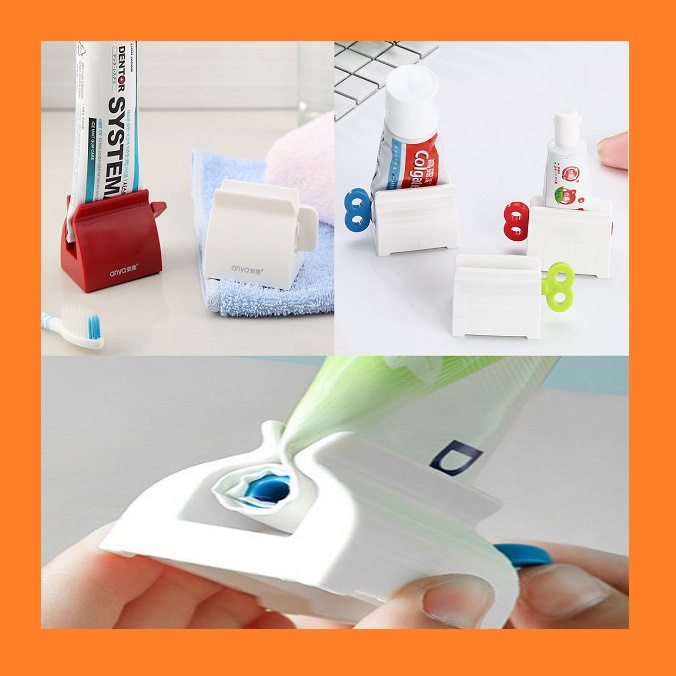 [ 2 cái ] dụng cụ kẹp kem đánh răng mini ANYA - kệ kẹp tuýp sữa rửa mặt tiết kiệm tối đa