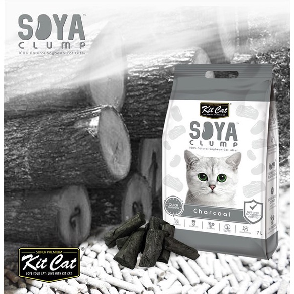 (Siêu tốc)Cát Vệ Sinh Đậu Nành Kit Cat Soya Clump Cho Mèo 7lit- 2.8kg