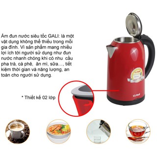 Ấm siêu tốc 1.7 lít Gali GL-0017C