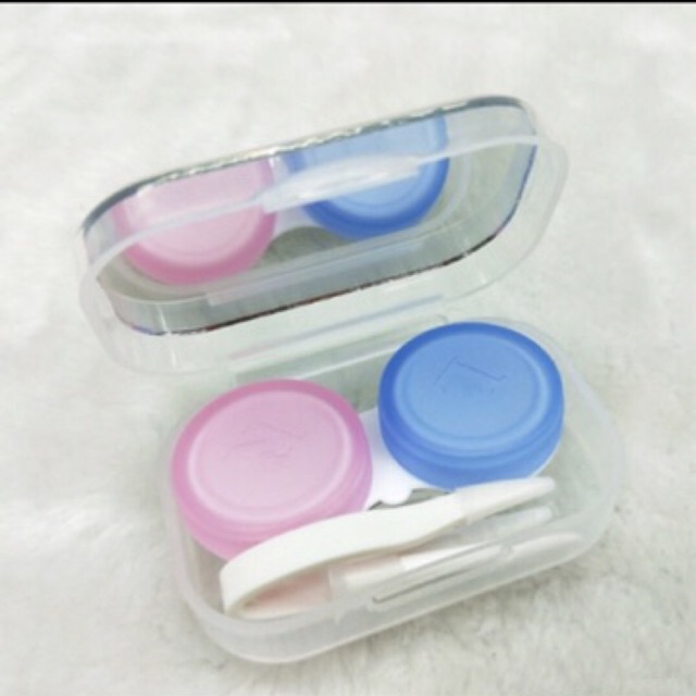 Khay đựng lens có gương và dụng cụ gắp lens