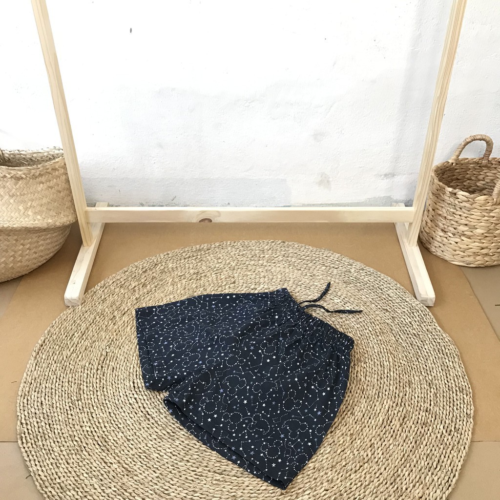 Quần đùi nữ KABI quần short ngắn thun cotton mặc nhà mặc ngủ hoa văn không túi thoáng mát dễ thương | BigBuy360 - bigbuy360.vn