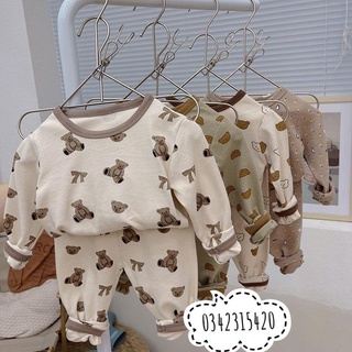 Bộ đồ dài tay thu đông ambb kids cho bé trai bé gái