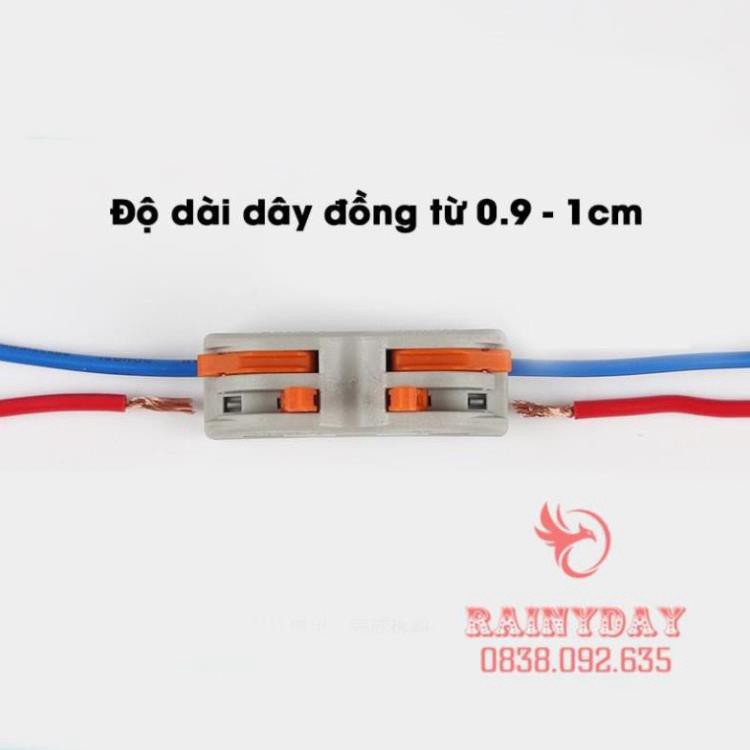 combo sỉ  100 cái Đầu khớp cút cầu nối nhanh dây điện siêu nhanh siêu tiện lợi 2P 2 đầu 4 cổng an toàn thông minh