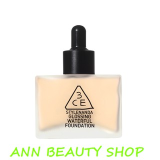 Kem Nền Căng Bóng 3CE Glossing Waterful Foundation SPF15, PA+ 40ml